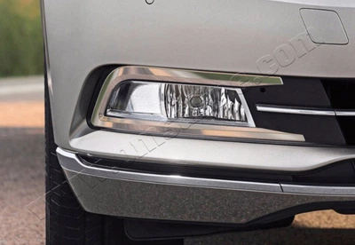 Накладки хромовані на протитуманні фари (2шт) Volkswagen Passat B8 2014-, OmsaLine 7545103