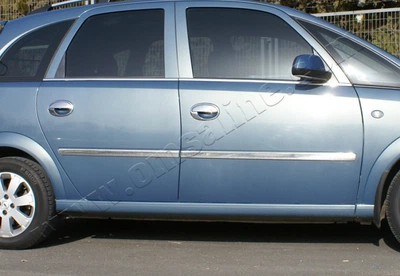 Накладки хромовані на молдинги дверей (4шт, нерж) Opel Meriva 2002-2010, OmsaLine 5204131