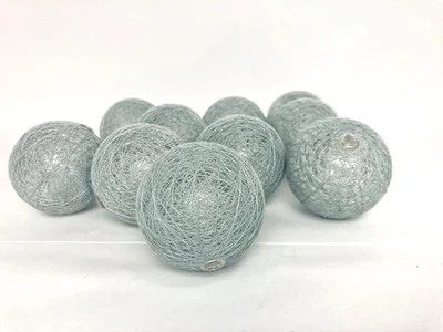 Гірлянди декоративні Cotton Balls 10led, діам 6см, довжина 180см на батарейках АА 023