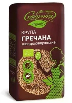 Крупа гречана органічна 800 г ТМ Сквирянка