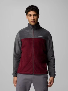 Мужская флисовая куртка Columbia 1160776675 (Красный/Серый XXL)