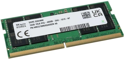 Оперативная память SK hynix 16GB DDR5 4800MHz SO-DIMM для ноутбука (HMCG78MEBSA092N)