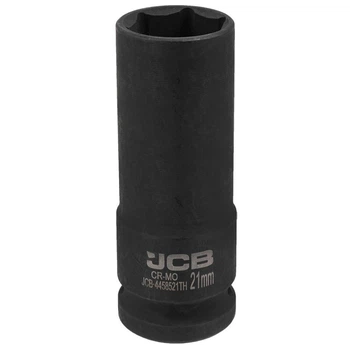 Головка ударна глибока тонкостінна 1/2" 21 мм (6-гр.) - JCB-4458521TH JCB