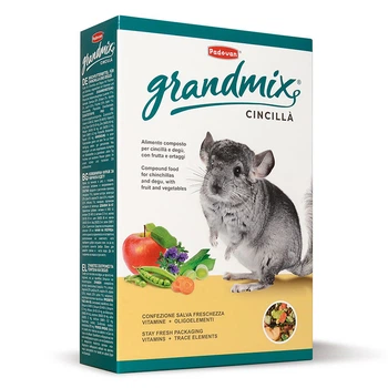 Корм Рadovan (Падован) Grandmix Cincilla для шиншил і дегу з фруктами та овочами 850 г (арт PP00569)