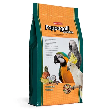 Корм Рadovan (Падован) Grandmix Pappagalli для крупных попугаев с фруктами и бисквитной крошкой 12.5 кг (арт PP00576)