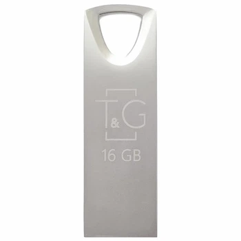 Флеш-накопитель USB 3.0 16GB металлический брелок серебристый T&G 117 Metal Series