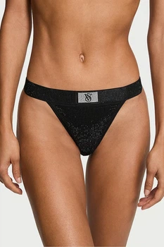 Трусики стринг Victoria's Secret 4(L) Черный (151501)