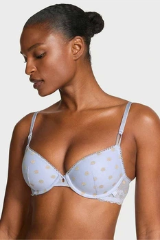 Бюстгальтер с уплотнённой чашкой Victoria's Secret 75D Голубой (151454)