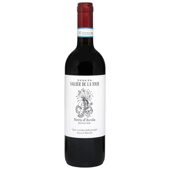 Вино Salisire Nero d’Avola сухе червоне 13,5% 0,75 л (Італія)
