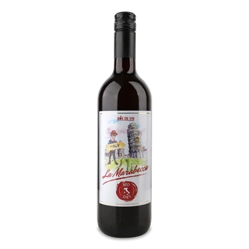 Вино La Marabecca сухе червоне 11% 0,75 л (Італія)
