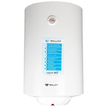 Водонагрівач вертикальний Willer EV80R-HIT 80 л, 1,5 кВт