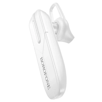 Bluetooth гарнитура Borofone BC36 Lucky моно 62х14х21 мм ABS пластик белая