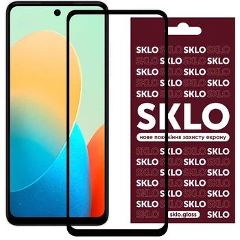Защитное стекло 3D для TECNO Spark 20C/Spark Go 2024 закаленное стекло 0,33 мм черное