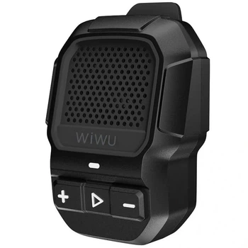 Bluetooth колонка WiWU SPK-001 Buddy Fun 3 Вт водонепроницаемая IPX5 черная 70х70х35 мм