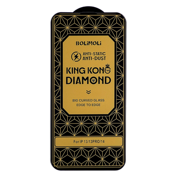 Защитное стекло KingKong Diamond Glass для iPhone 13 13 Pro 14 16e противоударное антистатическое 5D глянцевое