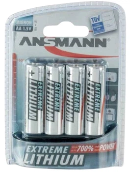 Baterie litowe Ansmann AA/FR6 1.5V - 4szt. (1512-0002)