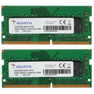Комплект оперативной памяти для ноутбука ADATA 32GB (2x16GB) DDR4 2666MHz SO-DIMM 2Rx8 (AO1P26KCST2-BZISHC)