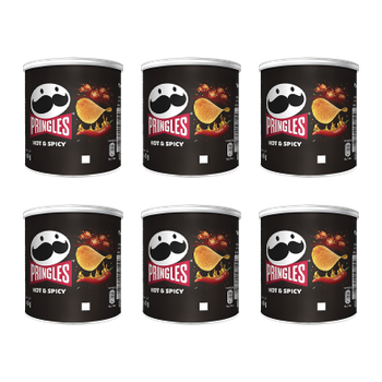 Набор Чипсы 6шт Pringles Mini Hot & Spicy 40g