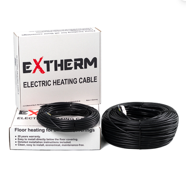 Нагрівальний кабель двожильний Extherm Extherm ETT ECO 30-2790, 93 м. пог.