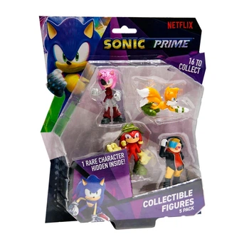 Набор игровых фигурок Приключения Наклза SONIC PRIME SON2040B 5 фигурок, 6,5 см