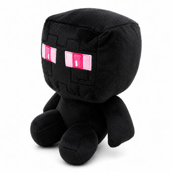 Мягкая игрушка Эндермен Minecraft Enderman 25 см, черный, плюшевый персонаж Майнкрафт подарок для детей