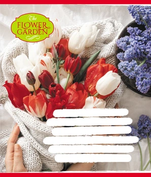 Тетрадь ученическая "The Flower Garden" Leader 024-590552K-5 в клетку, 24 листа