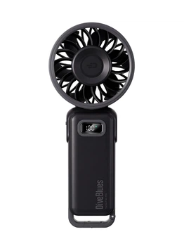 Вентилятор ручной DiveBlues Turbo Fan Pro с аккумулятором 3600mAh, дисплеем и 100 скоростями Black