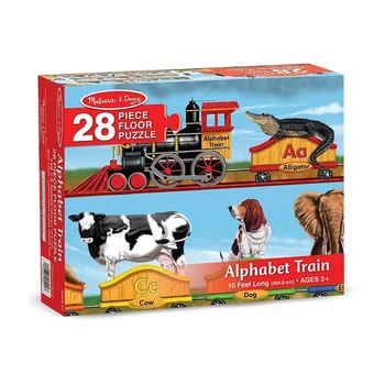 Мега-пазл "Поезд-алфавит" MelissaandDoug MD424, 28 элементов