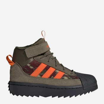 Дитячі зимові черевики для хлопчика Adidas Superstar Winter Trek C KH9792 30 Olive Strata (4068818201800)