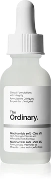 Сироватка для обличчя THE ORDINARY Niacinamide 10% + Zinc 1% 30 мл — себорегулююча сироватка для звуження пор та вирівнювання тону