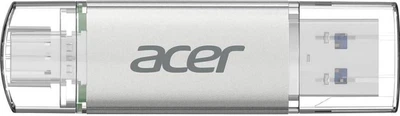 Флешка Acer 64 GB UT300 USB-A/Type-C 3.2 Silver (BL.9BWWA.589)