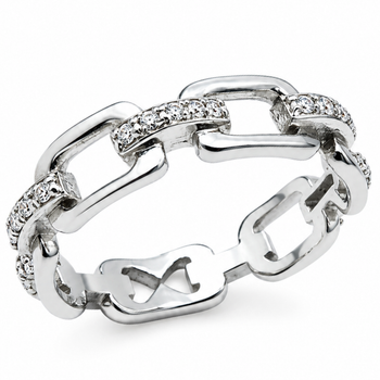 Каблучка срібна фантазія з фіанітами Silver Style 17.5 р. (10511.12 sku:2300103654468)