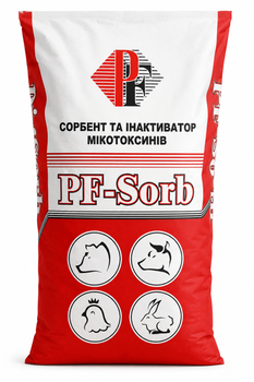 Адсорбент и инактиватор микотоксинов PrimeFeed PF Sorb+ 25 кг для сельскохозяйственных животных и птицы