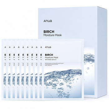 Увлажняющая тканевая маска для лица Anua Birch Moisture Sheet Mask, 25 мл x 10 шт 8809640731082
