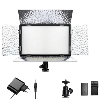 Комплект LIGHT S LED видеосвет Teyeleec N-520PRO 37Вт, сетевой адаптер 220 В, аккумулятор NP-F550 и зарядное устройство
