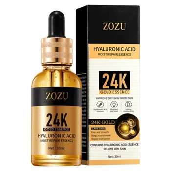 Сироватка для обличчя з екстрактом гіалуронової кислоти та золота 24К Zozu Gold Essence Hyaluronic Acid, 30 мл