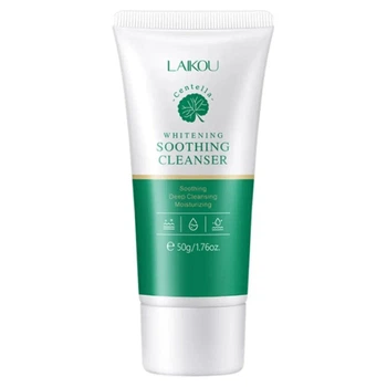 Пенка для умывания с экстрактом азиатской центеллы Laikou Centella Whitening Soothing Cleanser, 50 мл
