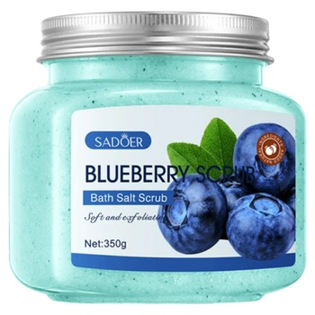 Скраб для тела с экстрактом черники Sadoer Blueberry Bath Salt Scrub, 350 мл