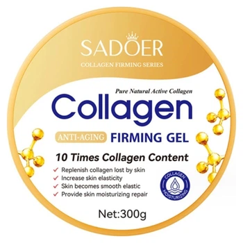Универсальный гель для тела против старения с экстрактом коллагена Sadoer Collagen Anti Aging Firming Gel, 300 мл