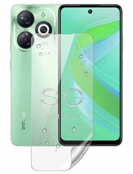 Пленка для Infinix Smart 8 (X6525) на экран износоустойчивая полиуретановая SoftGlass