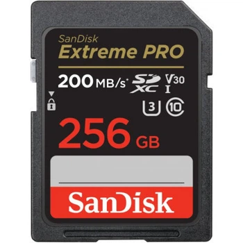 Карта памяти SanDisk 256GB SD class 10 UHS-I U3 V30 Extreme PRO