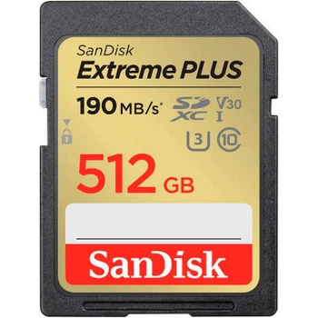 Карта памяти SanDisk 512GB SDXC class 10 UHS-I Extreme Plus