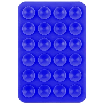 Тримач-присоска для телефону Double Side Silicone 80*55мм Blue