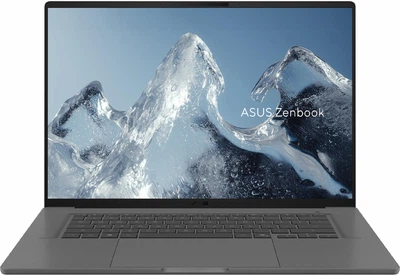 Ноутбук ASUS Zenbook A16 (90NB18L5-M002N0), Qualcomm Snapdragon X X1-26-100 / 16" / OLED / RAM 16 ГБ LPDDR5X / SSD 512 ГБ / Qualcomm Adreno / Windows 11 Home / Сірий