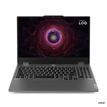 Ноутбук Lenovo LOQ 15AHP9 (83DX00EVPB), AMD Ryzen 7 7445HS / 15.6" / 144 Гц / RAM 16 ГБ DDR5 / SSD 512 ГБ / RTX 4050 / Без ОС / Сірий
