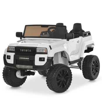 Дитячий двомісний електромобіль джип Toyota Land Cruiser Bambi M 6296EBLR-1(24V) Білий