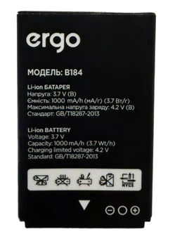 Акумулятор Ergo B184 1000mAh Original