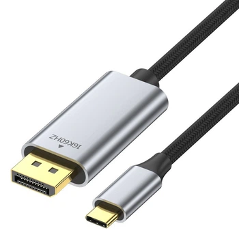 Кабель перехідник Type-C — DP 16K 60Hz 2 м мультимедійний кабель