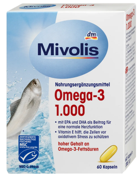 Капсули Омега-3 1000 мг Mivolis, 85 г