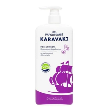 Гель для душа/пена для ванны "Мед и Фиалка" Karavaki 750 мл